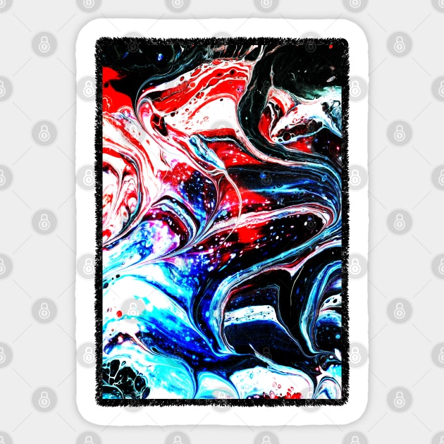 Marbling #5 Sticker by toz-art